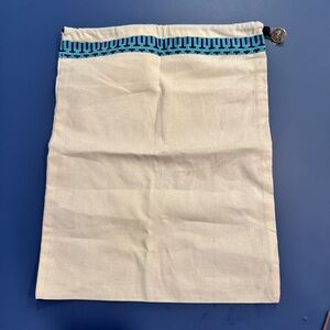 Tory Burch Drawstring dust Bag with Blue Pattern
